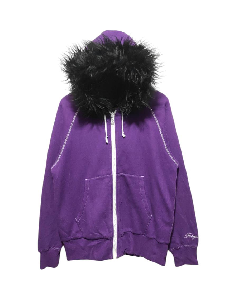 Japanese Brand Fat purple 🟣 zip fur hoodie ifsix LGB style Size US L / EU 52-54 / 3 - 1 Thumbnail