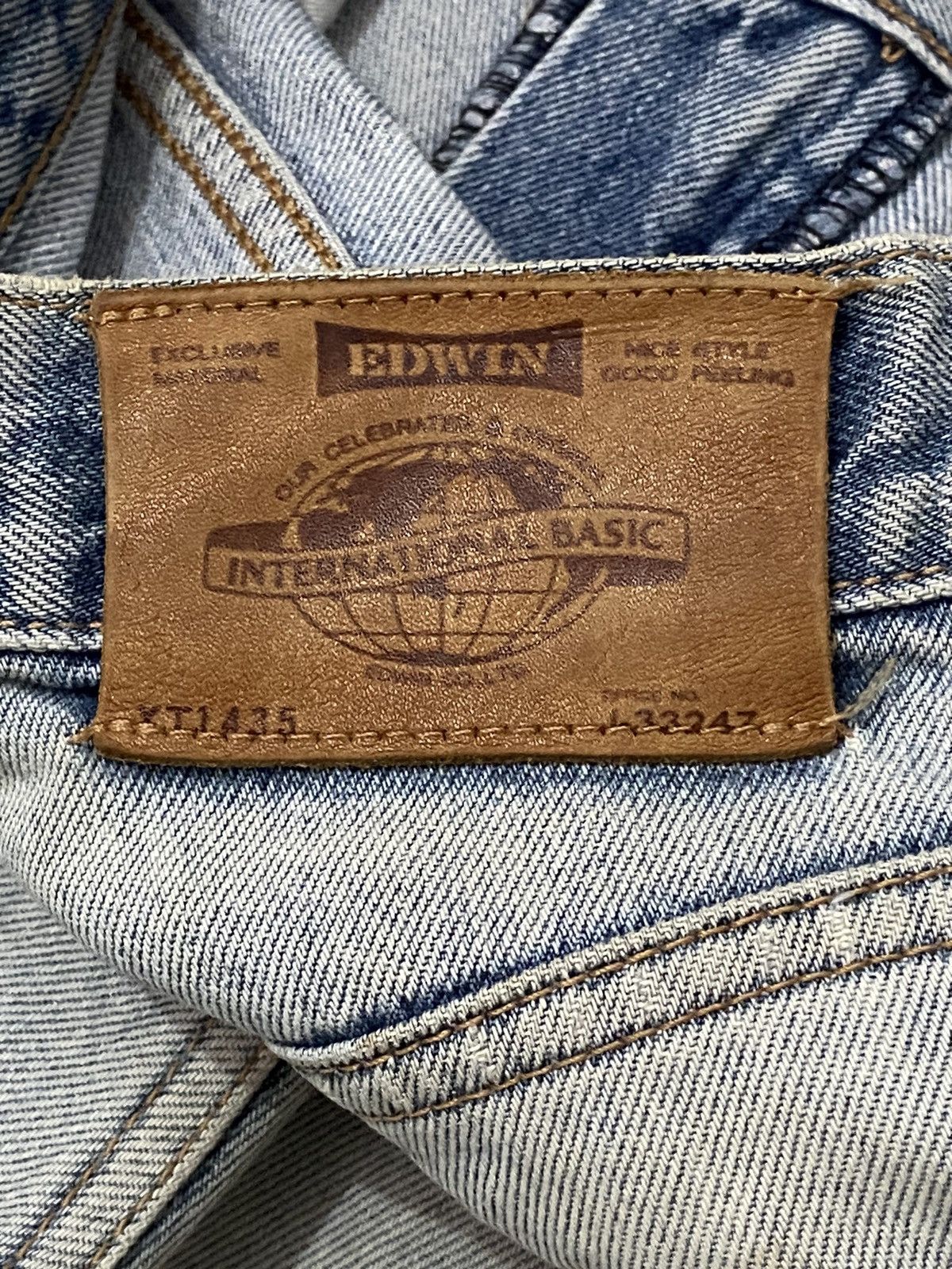 Edwin × Jean Vintage Edwin Japan Sun Wash Patches Distressed Jeans Size US 30 / EU 46 - 16 Thumbnail