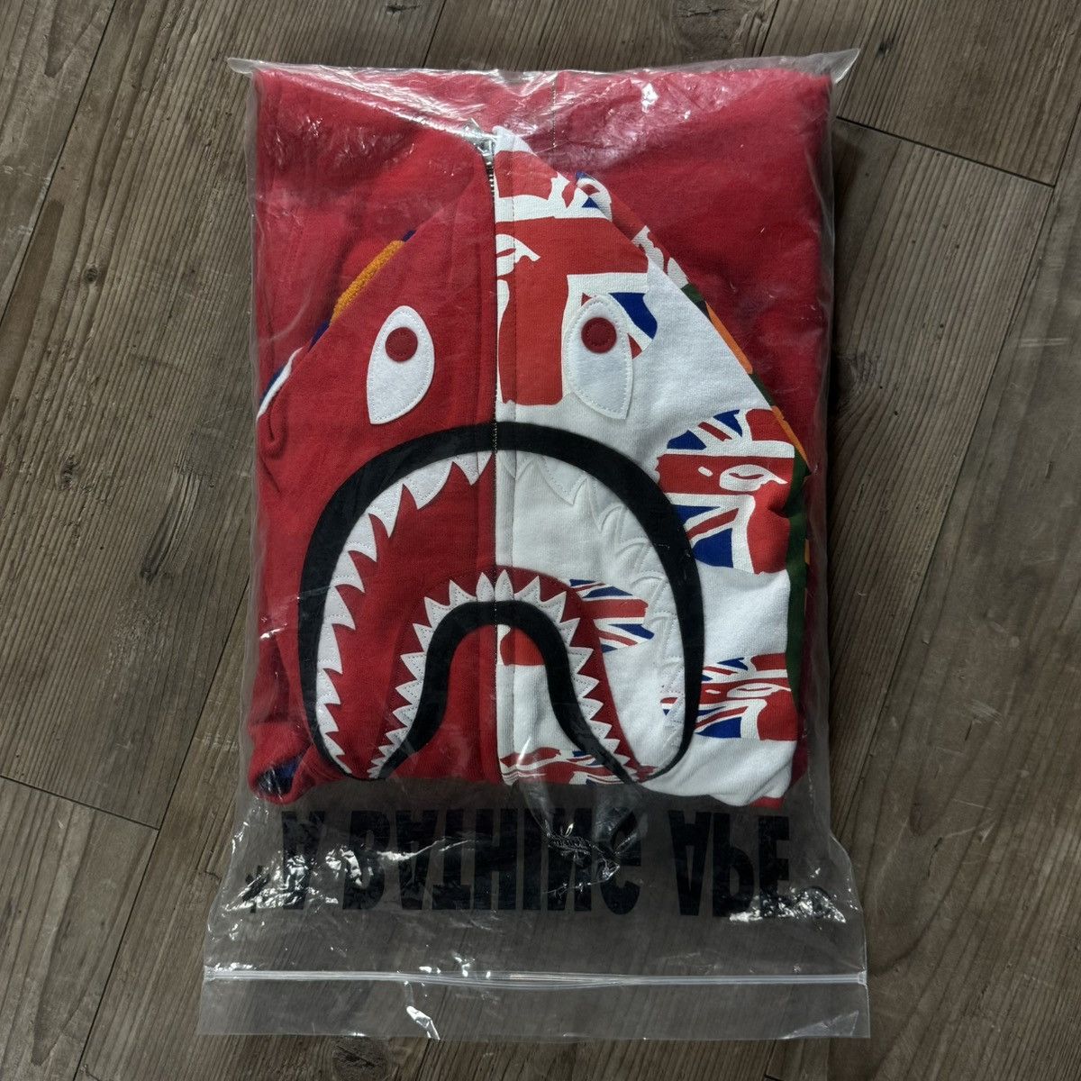 Bape Bape London Union Jack Shark Full Zip Hoodie Red 2020 Size US L / EU 52-54 / 3 - 2 Thumbnail