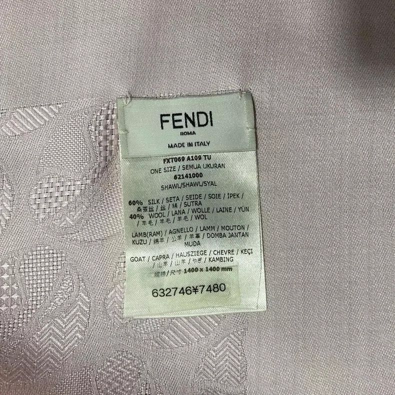 Fendi FENDI Silk Logo Scarf in Pink Color Size ONE SIZE - 4 Thumbnail