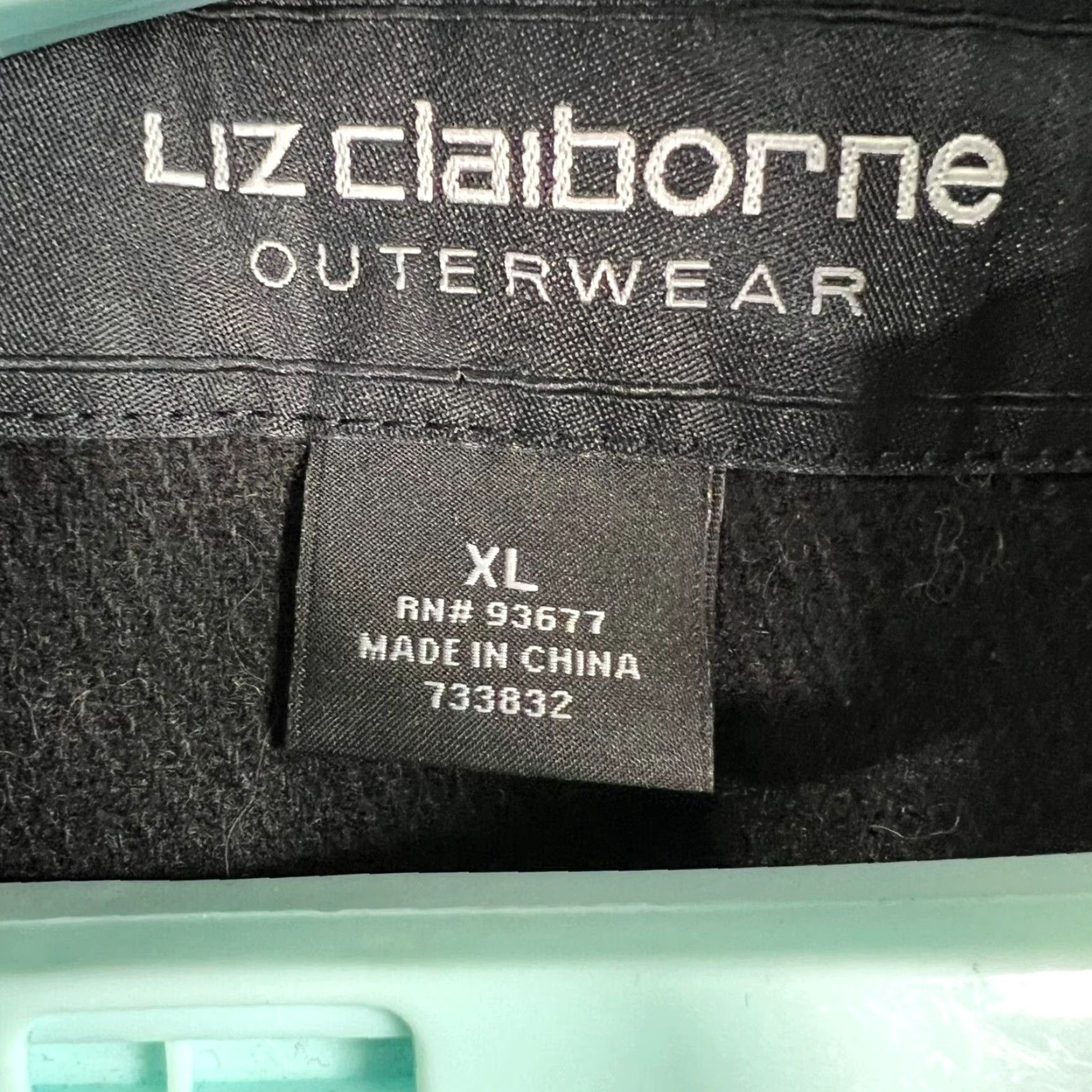 Liz Claiborne VINTAGE Liz Claiborne Coats, Jackets & Vests Wool Blend Peacoat Black XL Woman LIZ CLAIBORNE Wool Blend Peacoat Black XL Women Size XL / US 12-14 / IT 48-50 - 5 Thumbnail