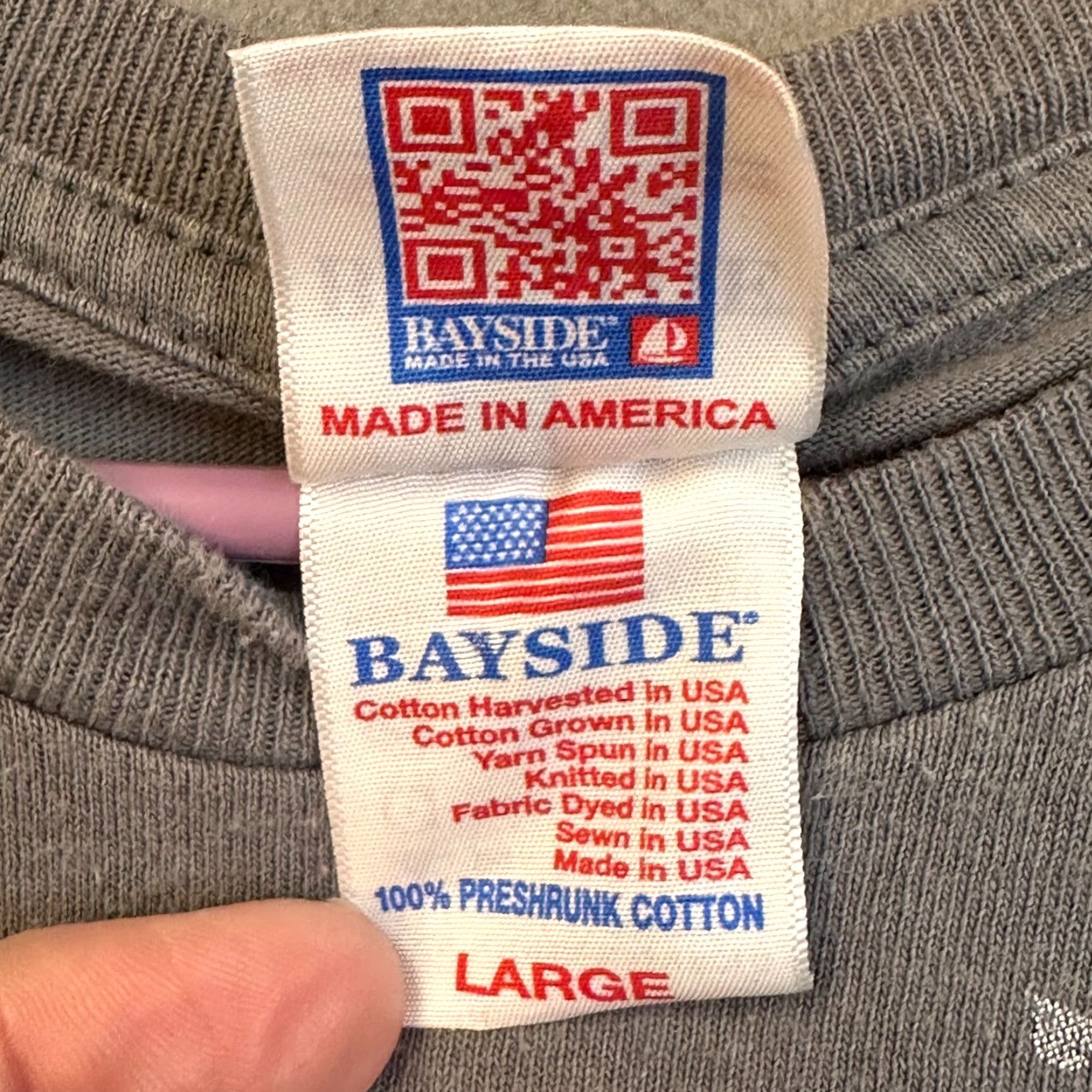 Vintage VINTAGE Bayside USMC Marines Semper Fidelis Mens Large Cotton Gray Tee Size US L / EU 52-54 / 3 - 4 Thumbnail