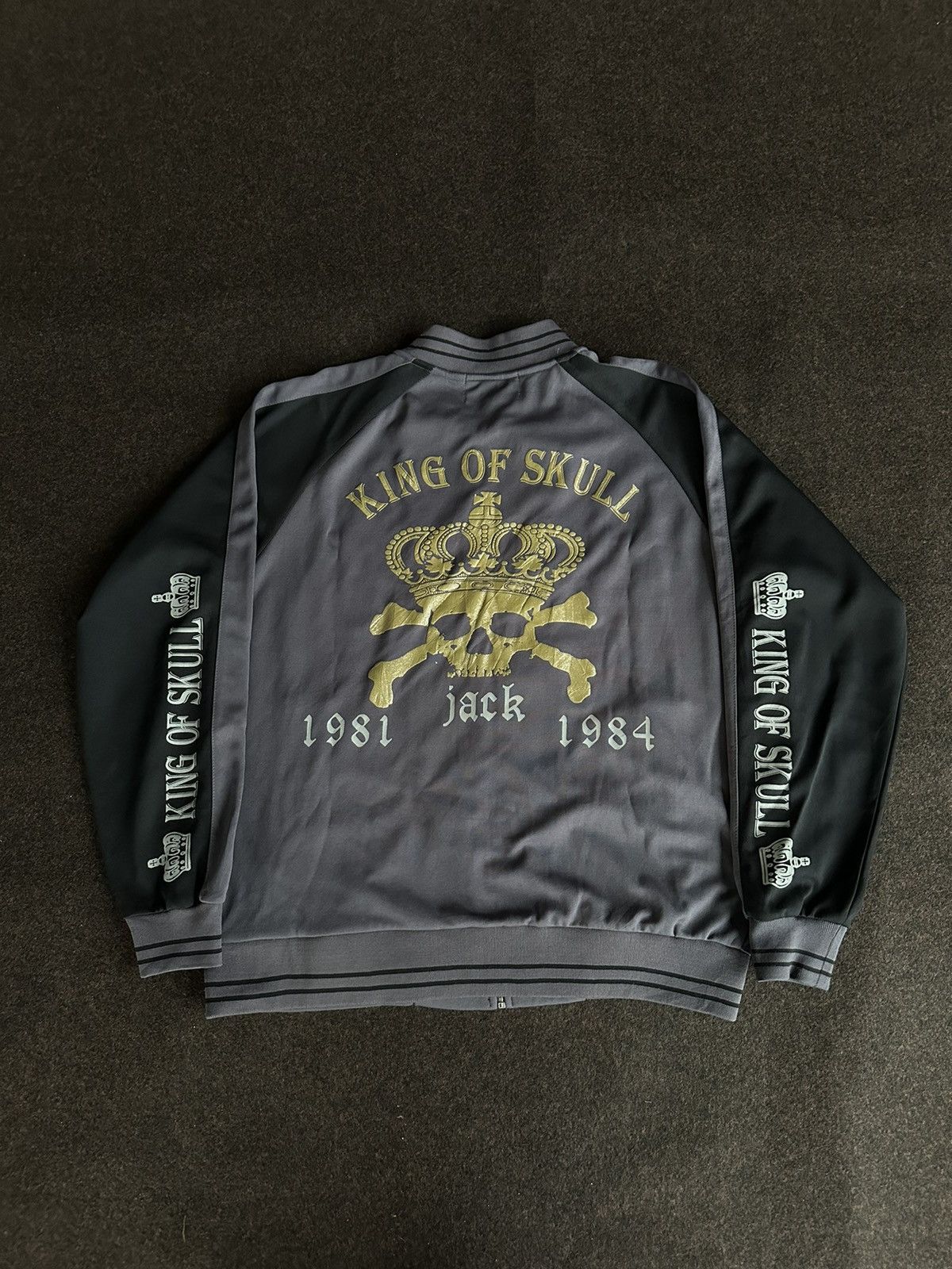 King Of Skulls Big Logo Zipper Jacket Z91