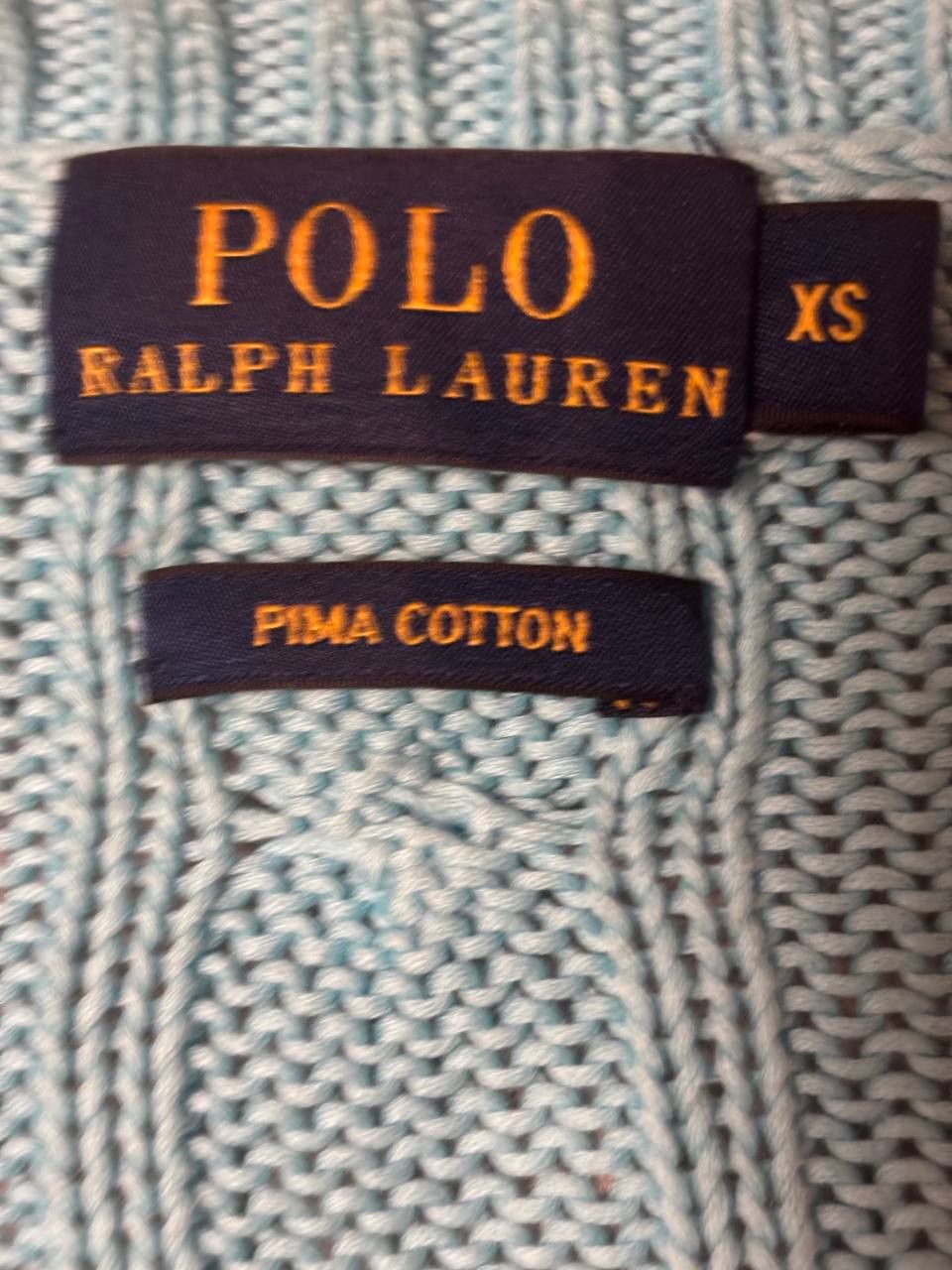 Polo Ralph Lauren Polo Ralph Lauren Women's sweater turquoise, chunky knit Size XS / US 0-2 / IT 36-38 - 4 Thumbnail