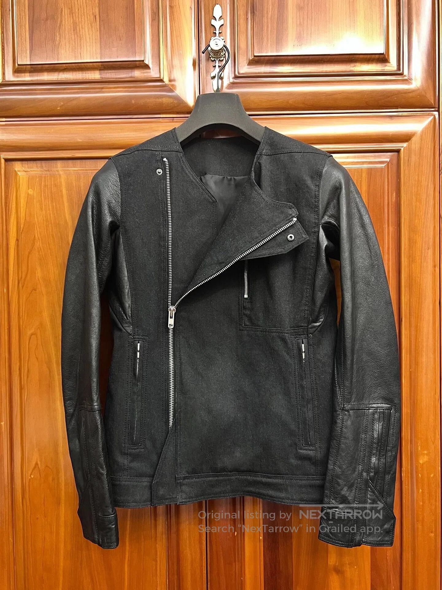 Rick Owens Rick Owens Tactical Zip Denim Leather Jacket. Size US M / EU 48-50 / 2 - 2 Thumbnail