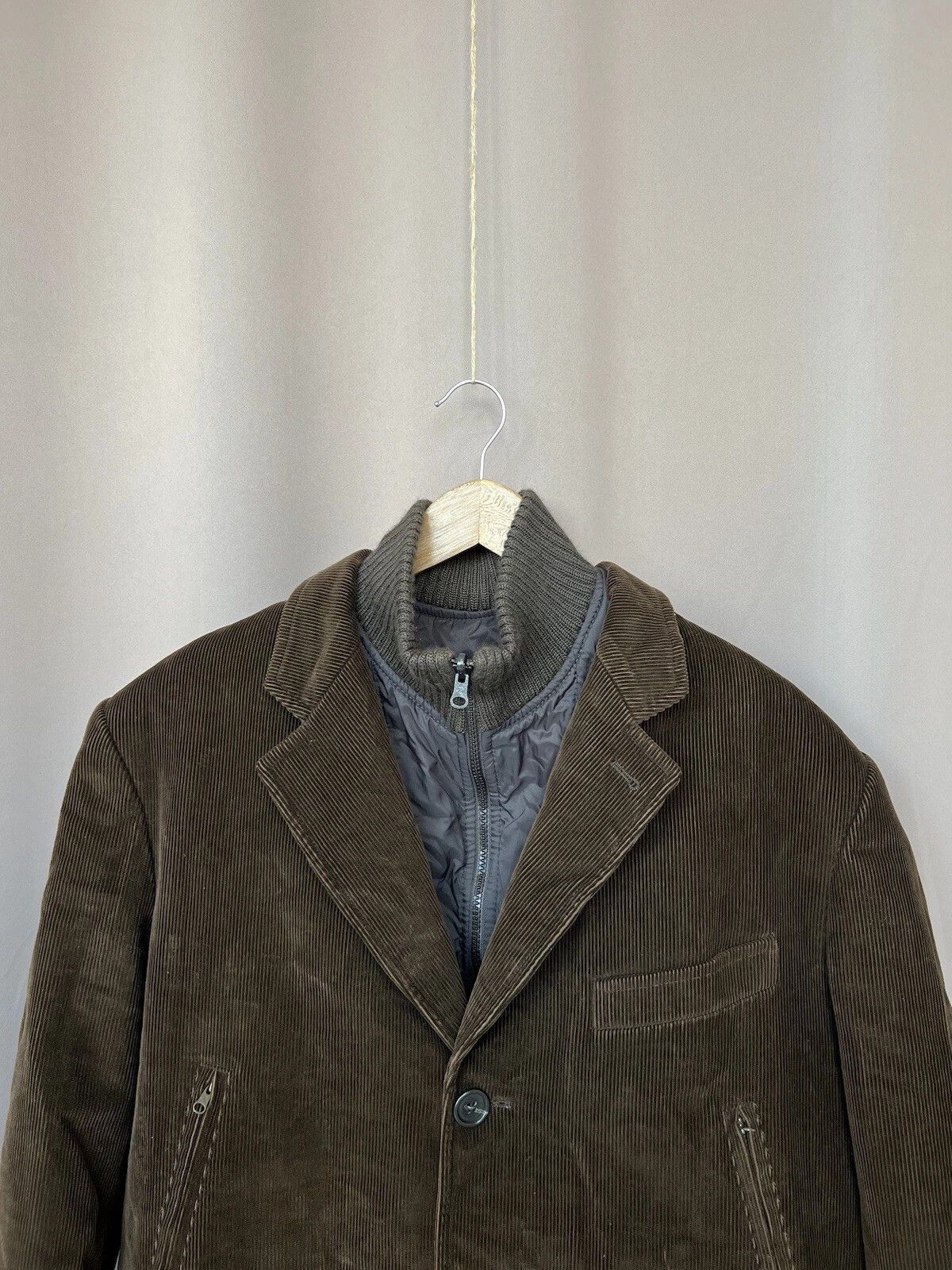 Fay Fay Double Coat Mens Size XL Velvet Button Jacket Vintage Size US XL / EU 56 / 4 - 2 Thumbnail