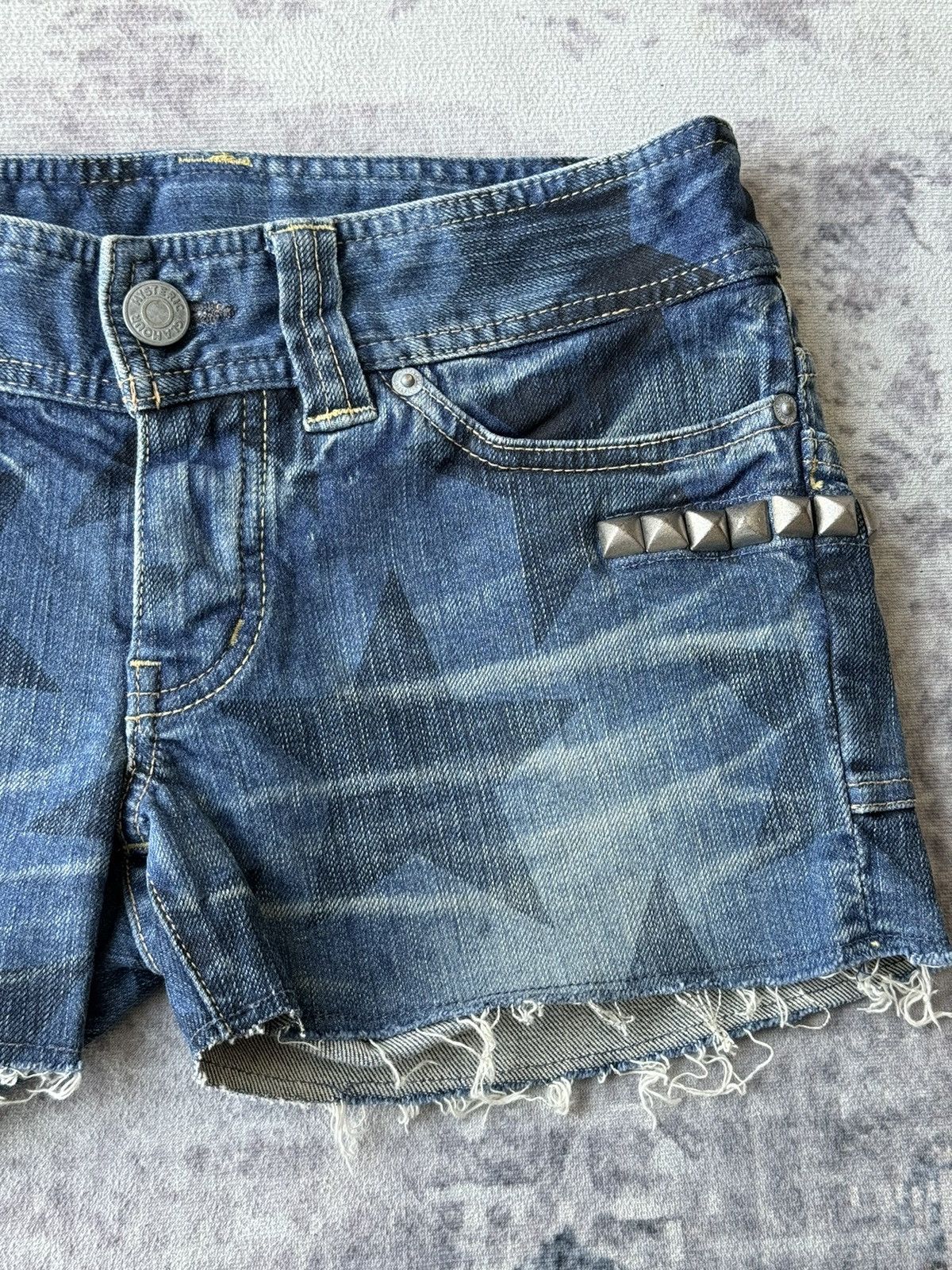 Hysteric Glamour Hysteric Glamour Studded Star Short Denim Size US 35 - 3 Thumbnail