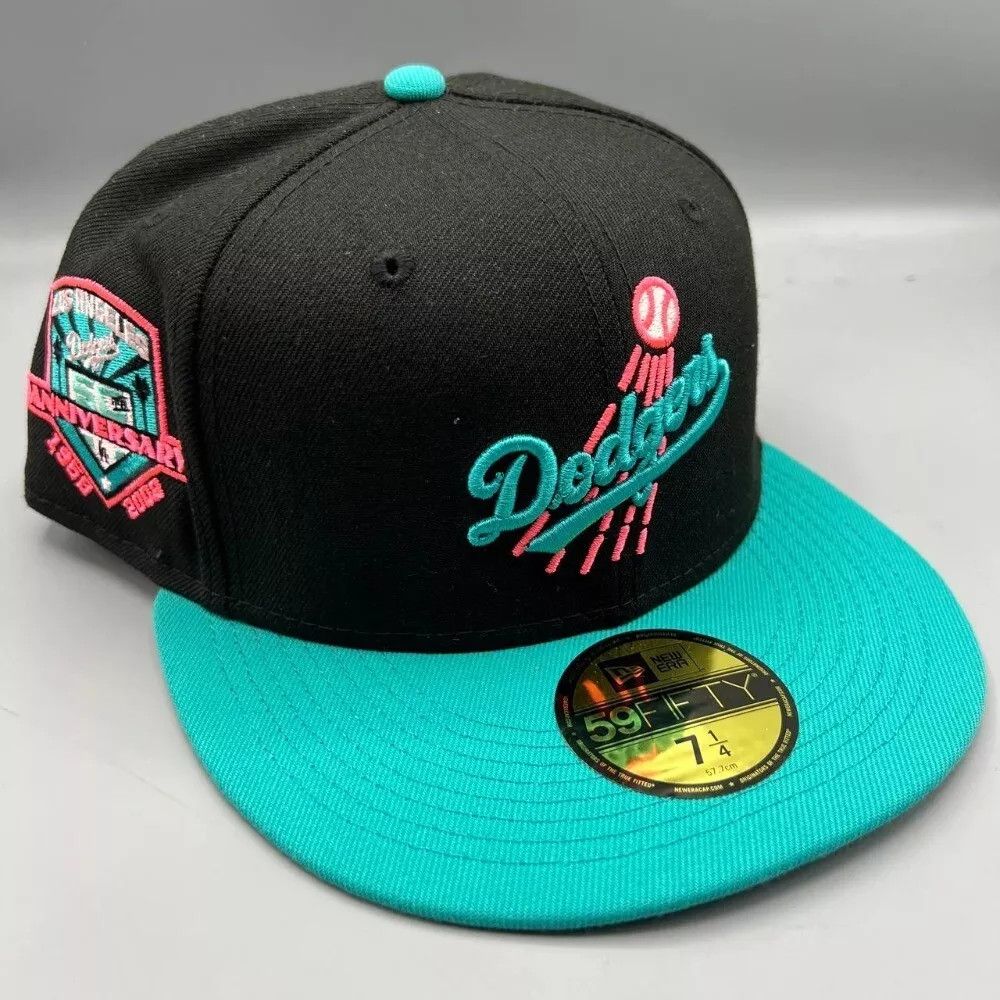 New Era Los Angeles LA Dodgers Hat Men 7 1/4 59Fifty New Era Fitted Size ONE SIZE - 1 Thumbnail