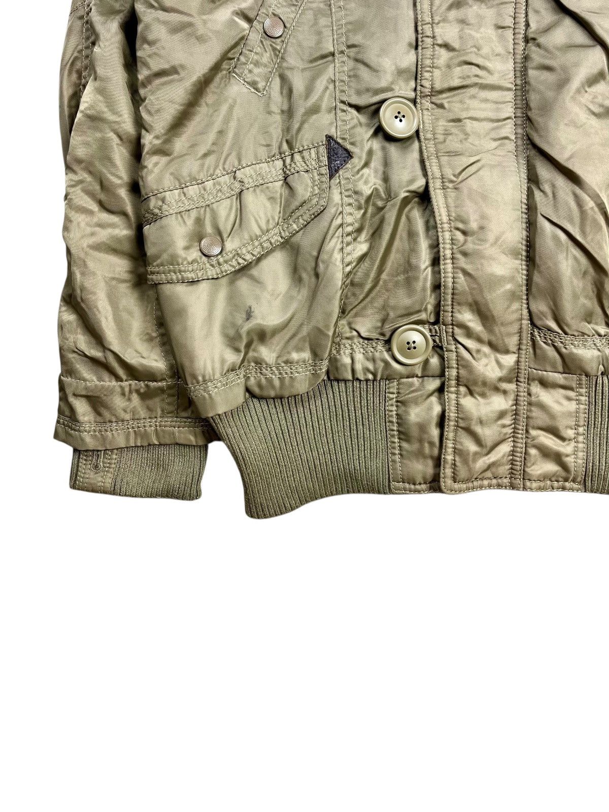 2000s GOA - Apocalypse Style Fur Hoodie Bomber Jacket