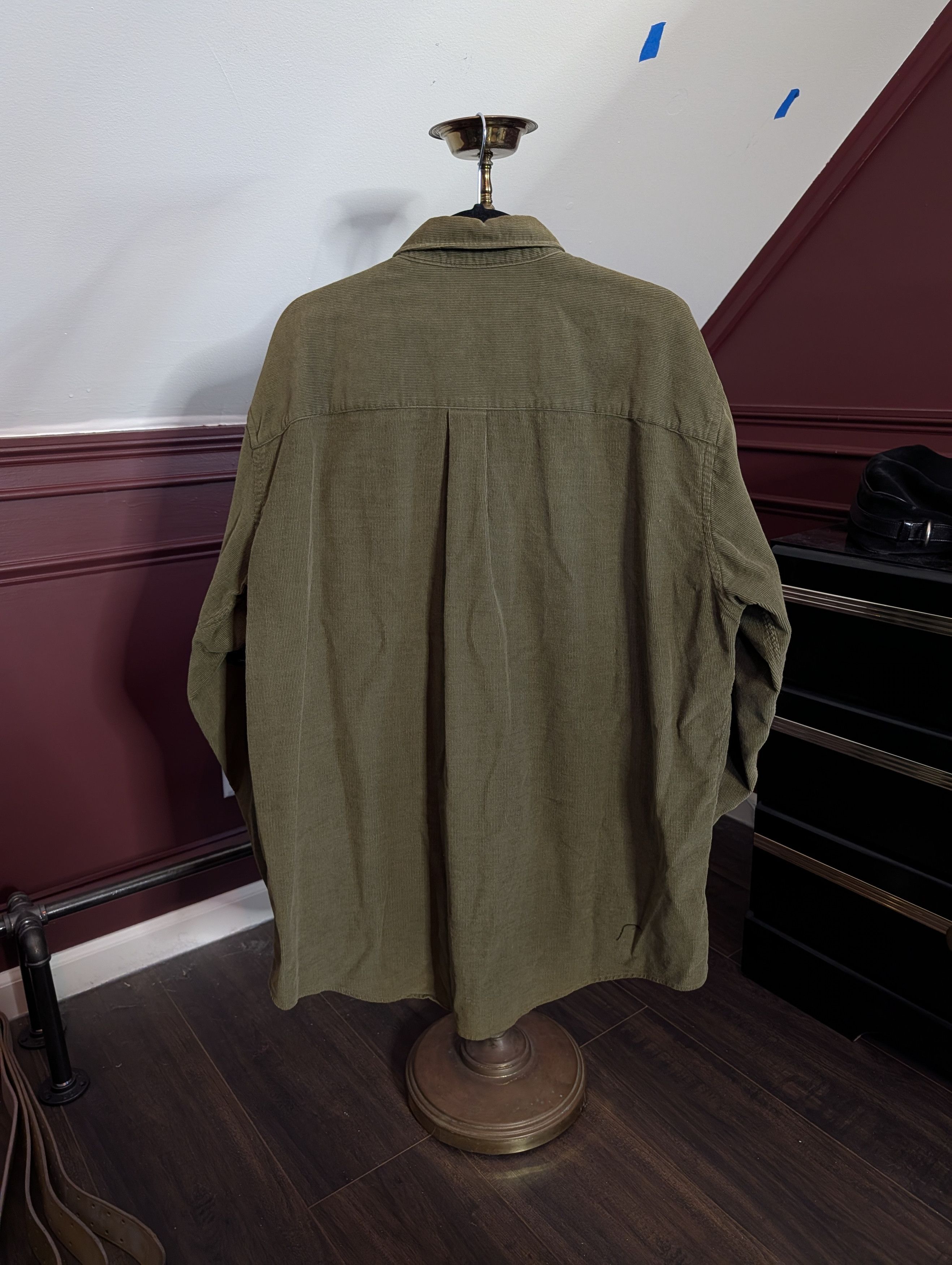 Lands' End VTG 1993 Green thick corduroy shacket MiUSA XL Size US XL / EU 56 / 4 - 7 Thumbnail
