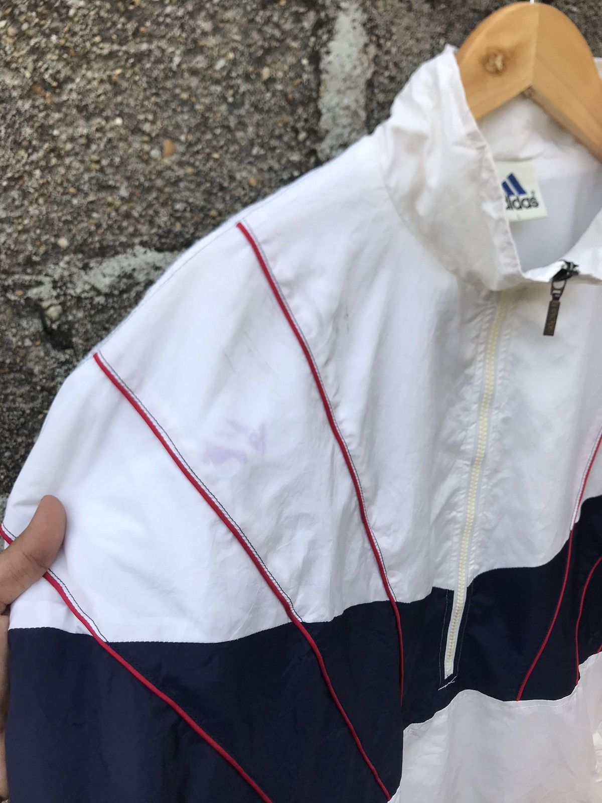 Adidas ⚡️Vintage 90s Adidas Descente Pullover Windbreaker Size US L / EU 52-54 / 3 - 6 Thumbnail