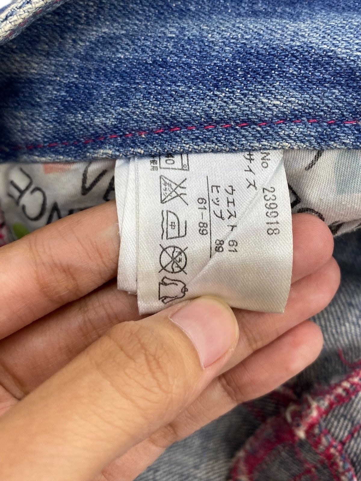 Japanese Brand Japanese Brand Acid Light Wash Style Distressed Jeans Size US 28 / EU 44 - 10 Thumbnail