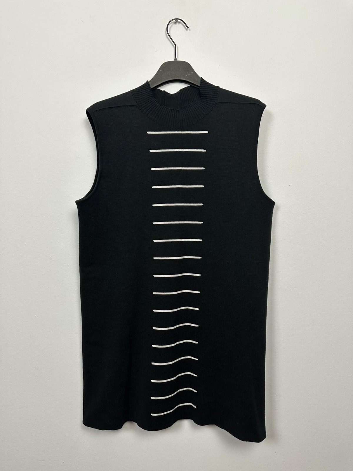 Rick Owens SS12 ‘NASKA’ Striped Wool Vest Size US M / EU 48-50 / 2 - 1 Thumbnail
