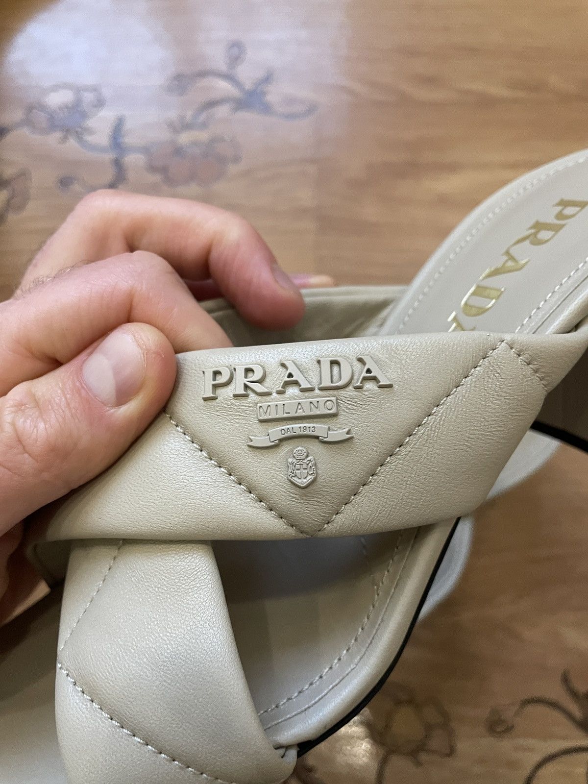 Prada Prada Beige Block Heels Size US 6 / IT 36 - 15 Thumbnail
