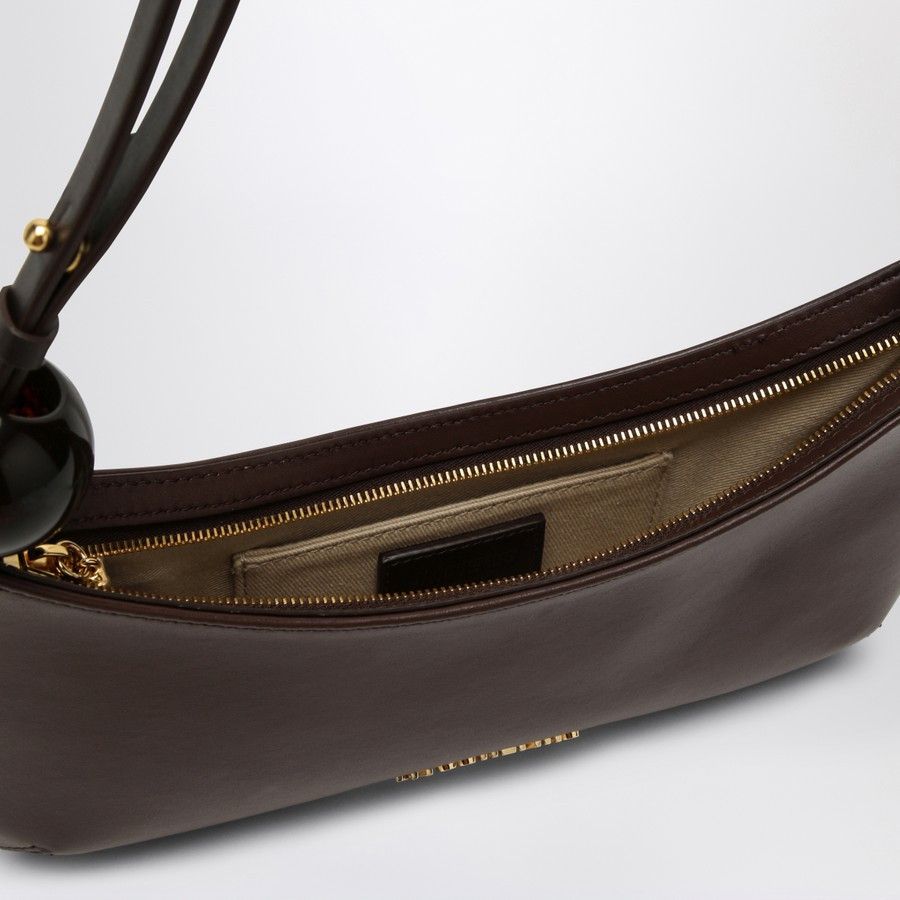 Jacquemus o1d2blof0824 Size: OS / Le Bisou Leather Bag in Dark Brown Size ONE SIZE - 4 Thumbnail