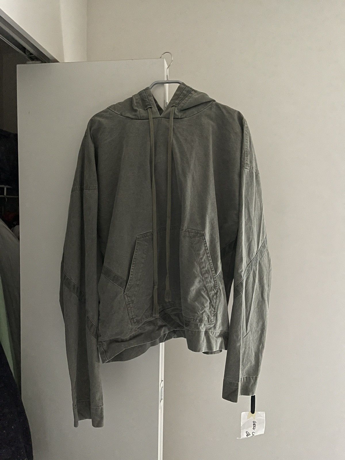 Greg Lauren Greg Lauren Diagonal-panel Detailing Cotton Hoodie Size US L / EU 52-54 / 3 - 1 Thumbnail