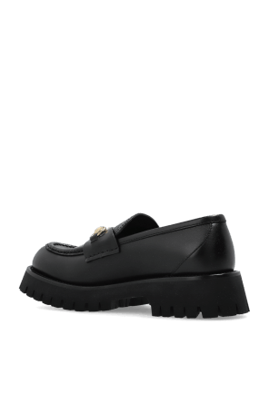 Gucci oc11z0126 Women's Horsebit Loafers With Lug Sole in Black Size US 8 / IT 38 - 5 Thumbnail