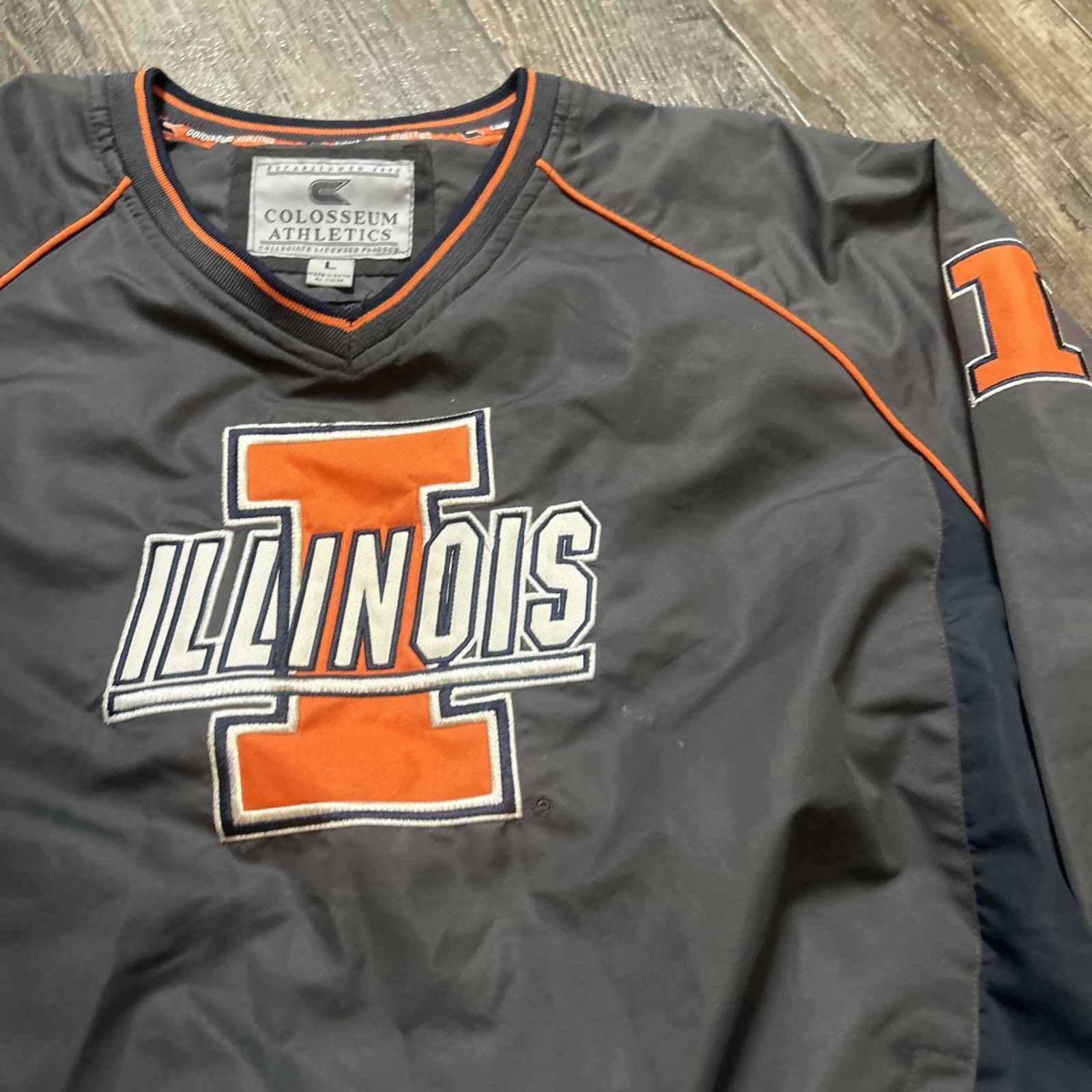 Colosseum Athletics Illinois University Colosseum Athletics Jacket Windbreaker Size US L / EU 52-54 / 3 - 3 Thumbnail