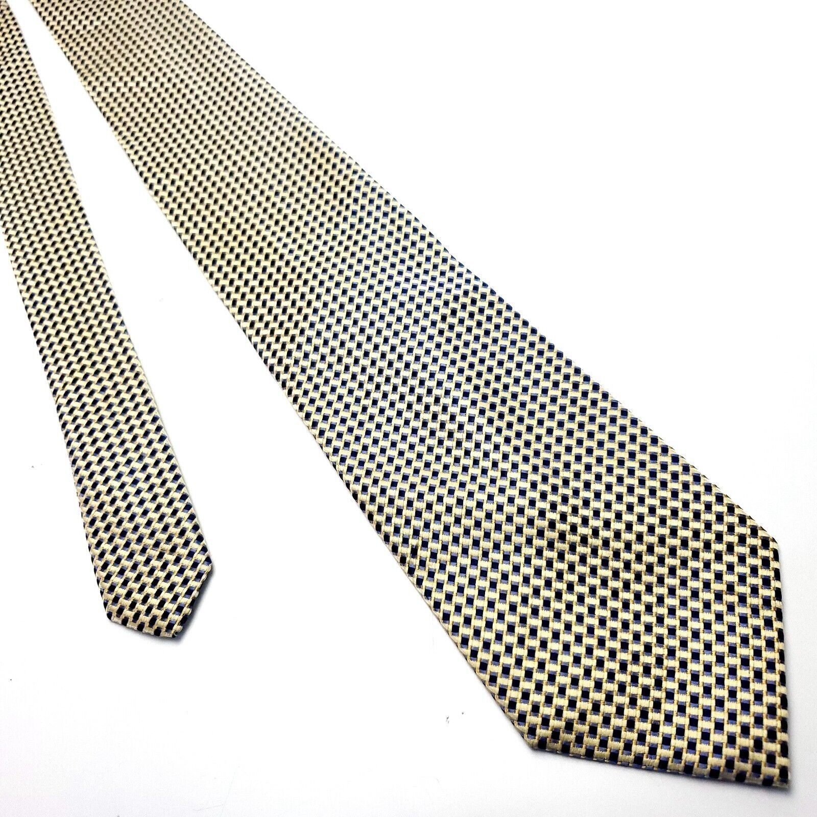 Jones New York Jones New York Beige Silk Tie Woven Micro Check Size ONE SIZE - 1 Thumbnail
