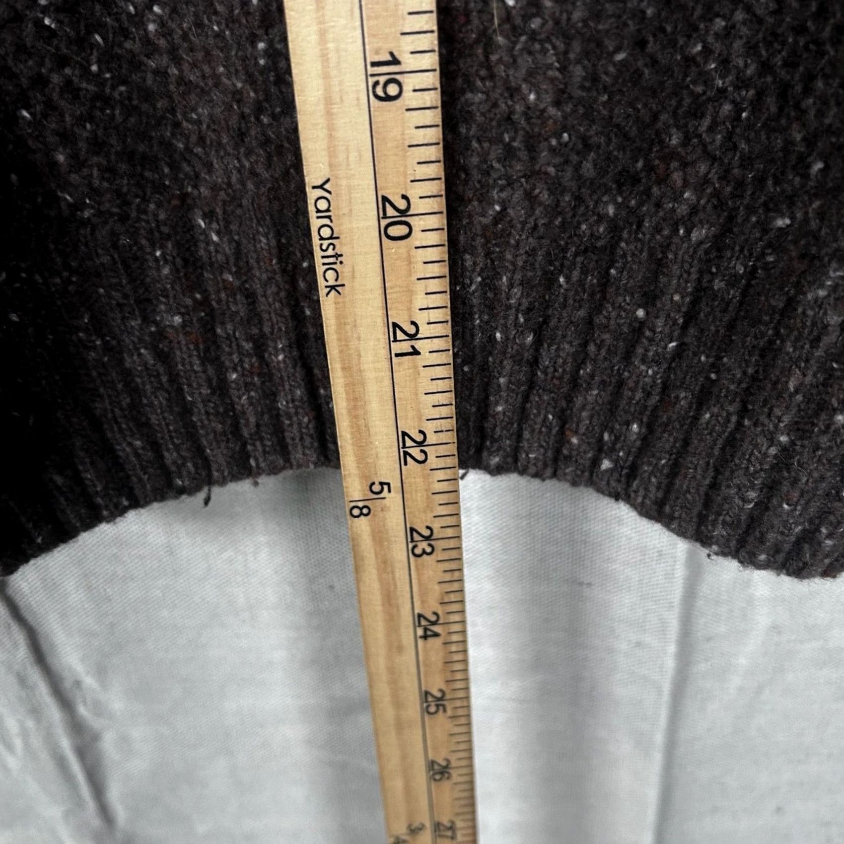 Vintage Luca Nobili Mens Brown Wool Blend Speckled 1/4 Zip Pullover Sweater Made Italy M Size US M / EU 48-50 / 2 - 5 Thumbnail