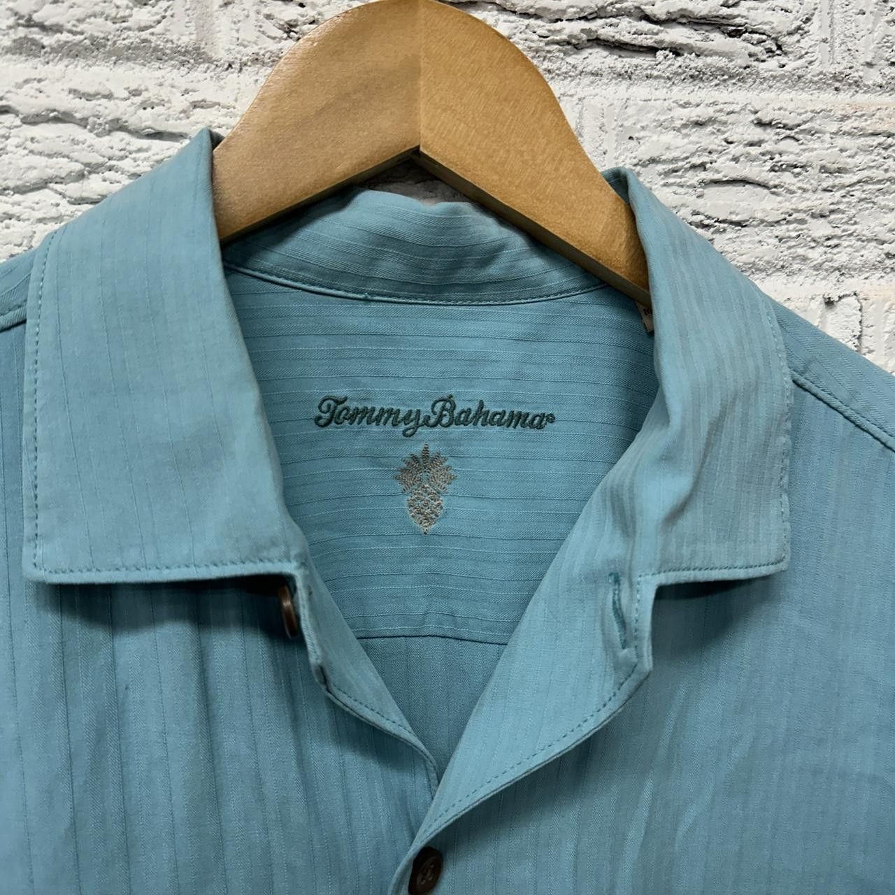Tommy Bahama Vintage Tommy Bahama 100% Silk Blue Hawaiian Shirt Large Size US L / EU 52-54 / 3 - 4 Thumbnail