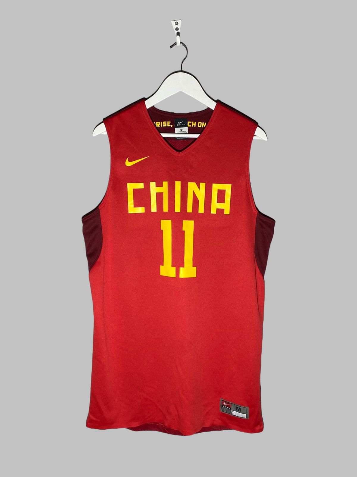 Nike × Vintage #11 Yi Jianlian China Player Issue Basketball Jersey Size US M / EU 48-50 / 2 - 2 Thumbnail