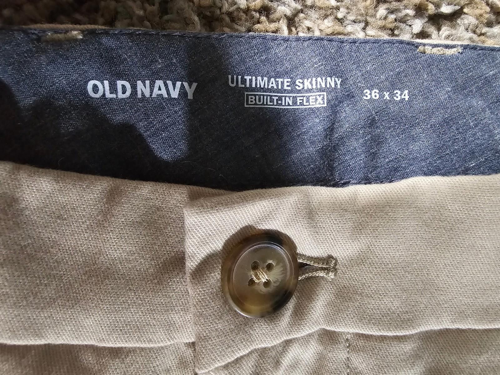 Old Navy Old Navy Ultimate Skinny Built n Flex 36x34(33) Stones Throw Size US 36 / EU 52 - 2 Thumbnail
