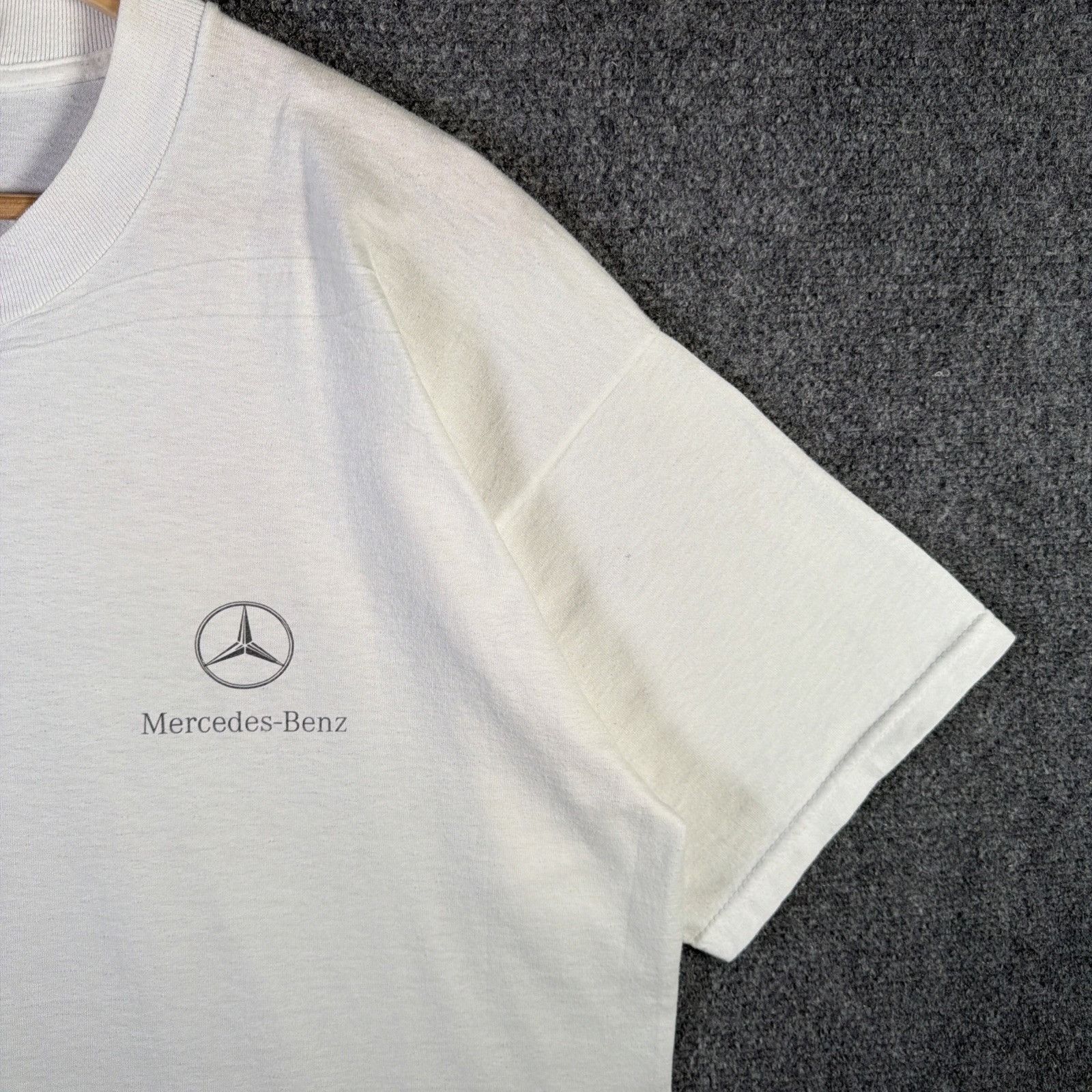 Mercedes-Benz Vintage Mercedes Benz Shirt Mens XL White 90s Family Picnic Size US XL / EU 56 / 4 - 3 Thumbnail