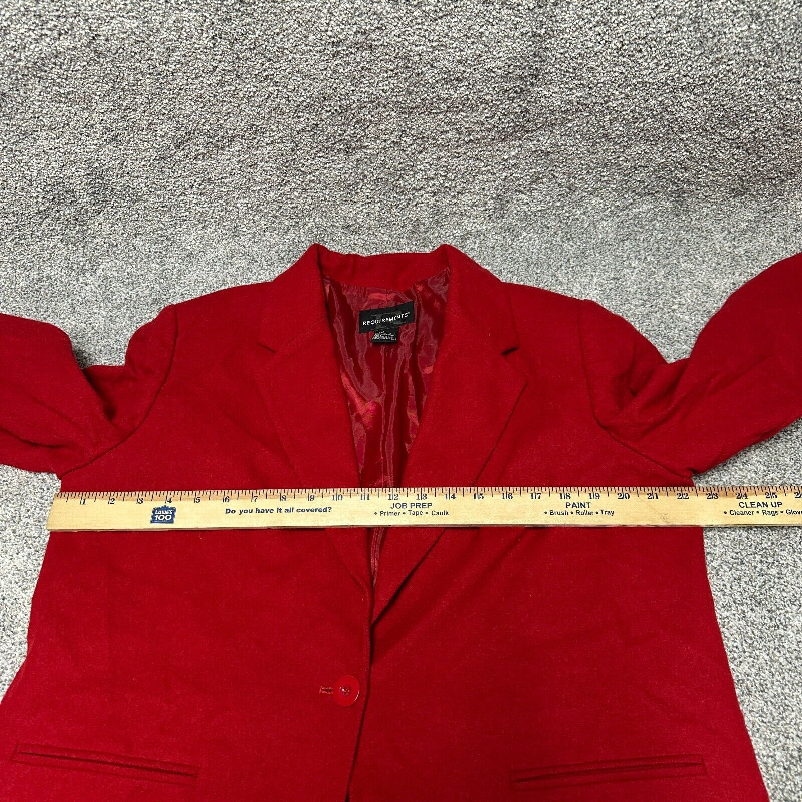 Other Requirements Blazer Women 14 Wool Blend Vintage 90s Office Size XL / US 12-14 / IT 48-50 - 9 Thumbnail