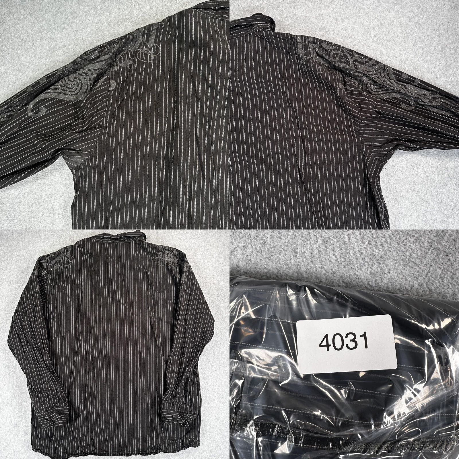 Southpole Southpole Shirt Mens 5XL Black Stripe Long Sleeve Tribal Graphic Button Front Size US XXL / EU 58 / 5 - 8 Thumbnail