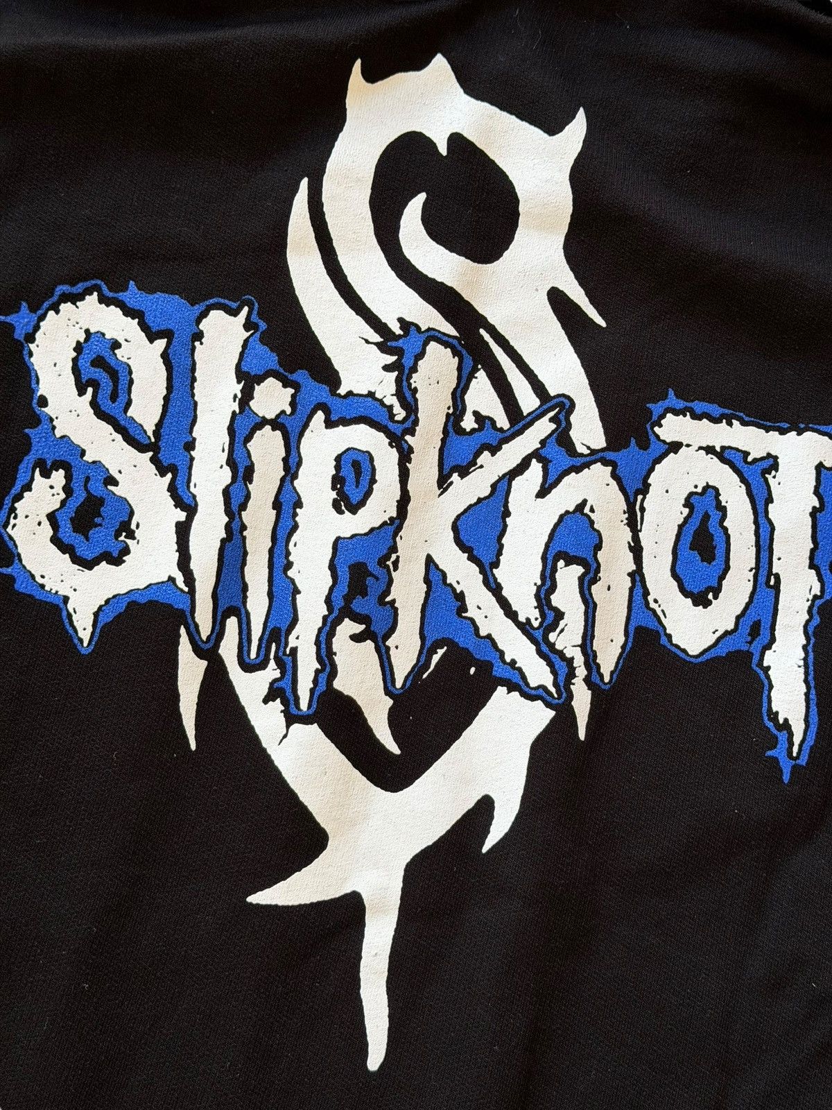 Slipknot *RARE* 90s VINTAGE SLIPKNOT METAL FLAME BOOTLEG ITALY HOODIE Size US XL / EU 56 / 4 - 8 Thumbnail
