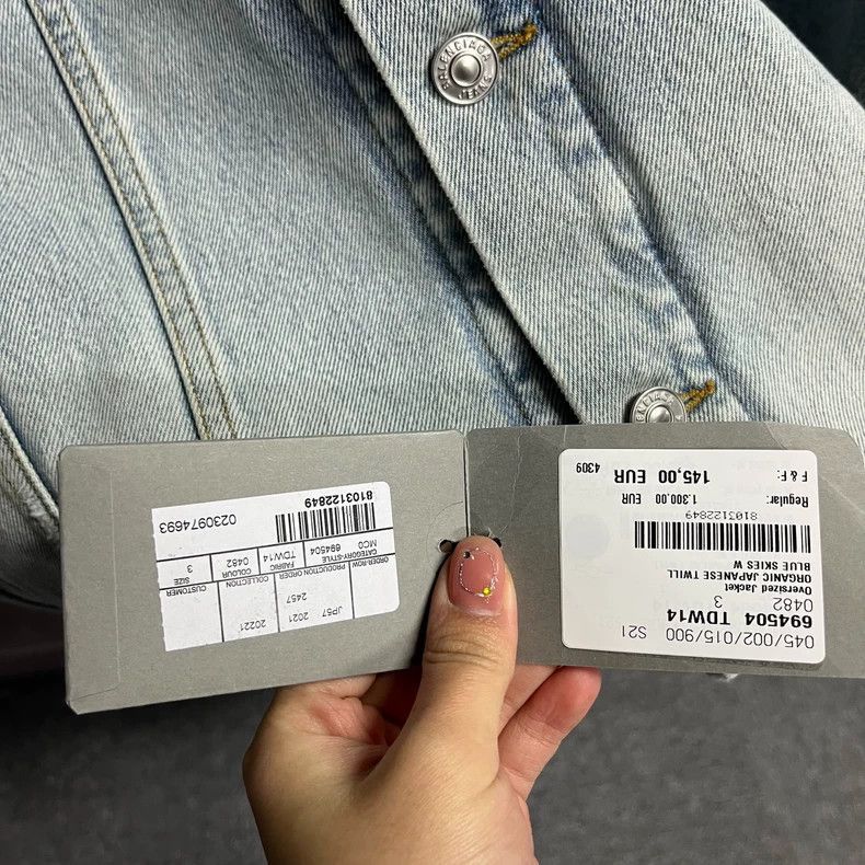 Balenciaga Balenciaga latest blue solid color lapel single breasted lo Size US L / EU 52-54 / 3 - 4 Thumbnail