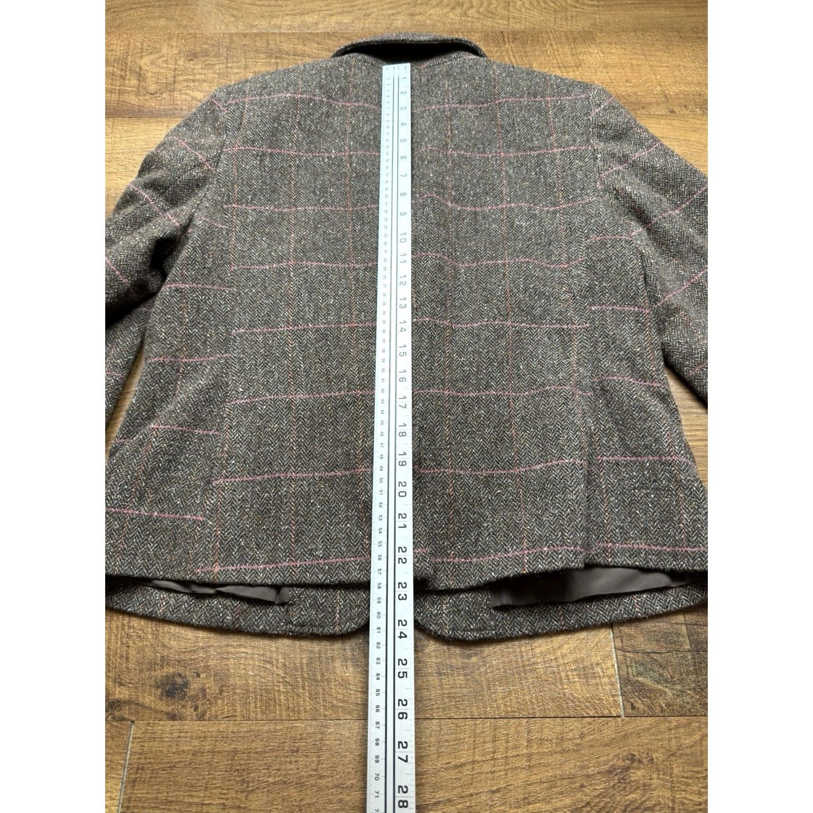 Vintage VINTAGE L.L. Bean Wool Silk Herringbone Tweed Blazer Jacket Brown Women’s Medium petite Blazer Women’s Brown PM Petite Mens Girls Size M / US 6-8 / IT 42-44 - 8 Thumbnail