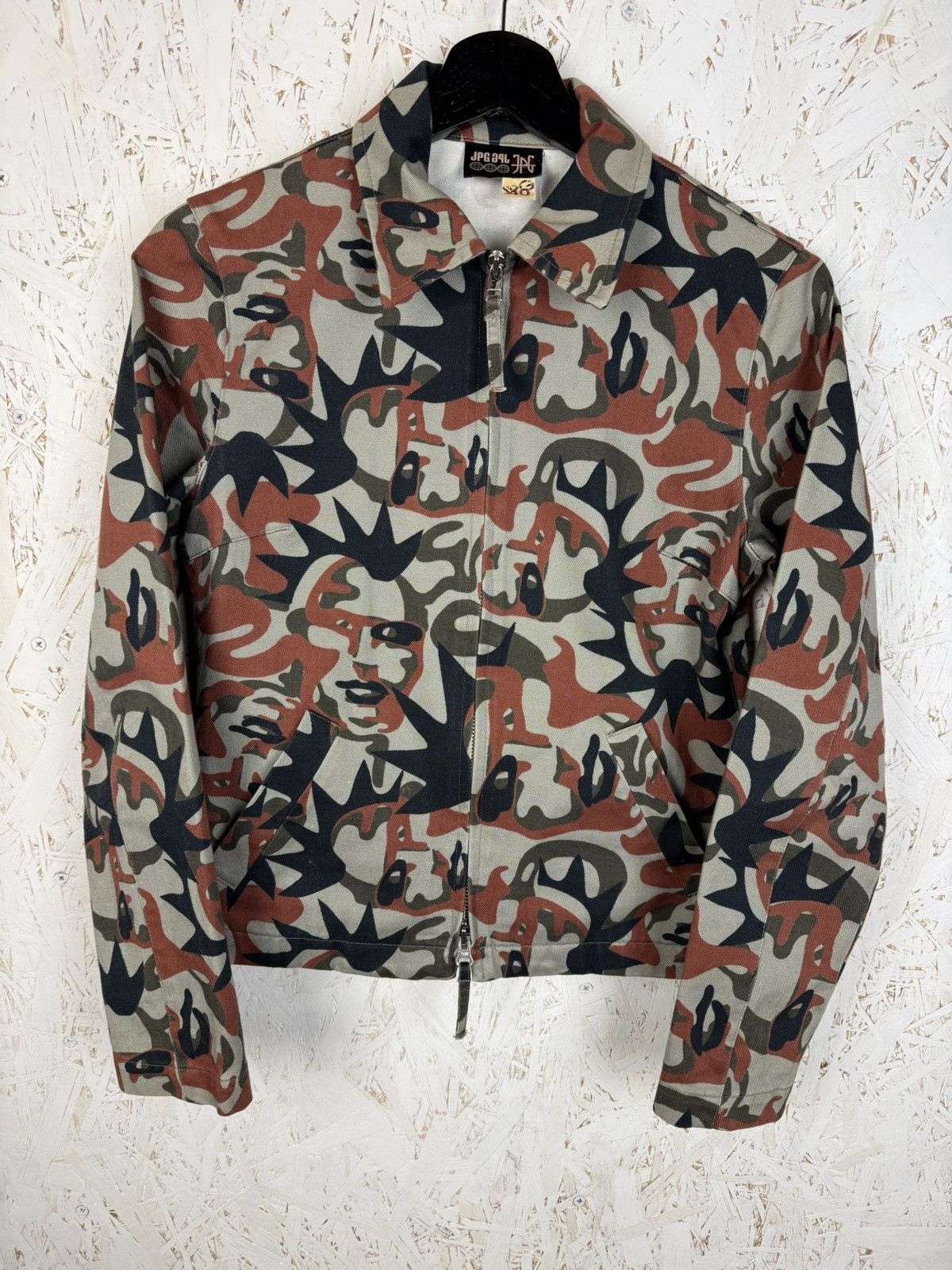 Jean Paul Gaultier Jean Paul Gaultier AW01 Faces Allover Print Denim Jacket 40 Size S / US 4 / IT 40 - 1 Thumbnail