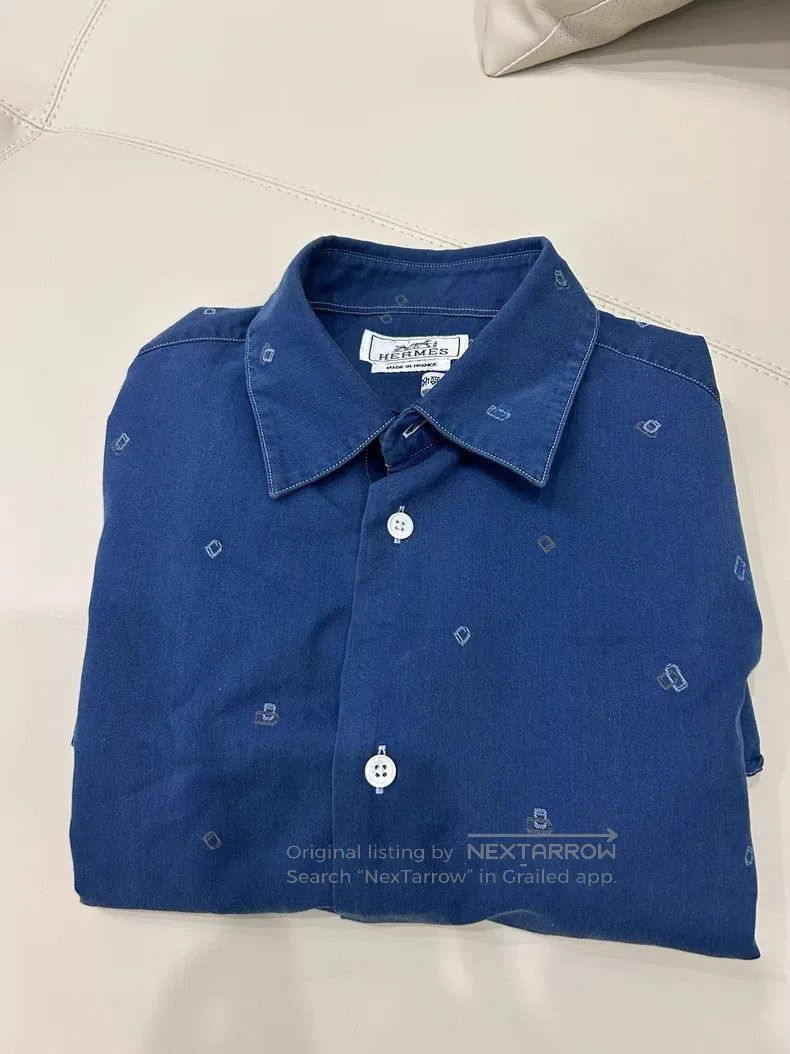 Hermes Hermes size 39 Unisex denim shirt Size US XS / EU 42 / 0 - 1 Thumbnail