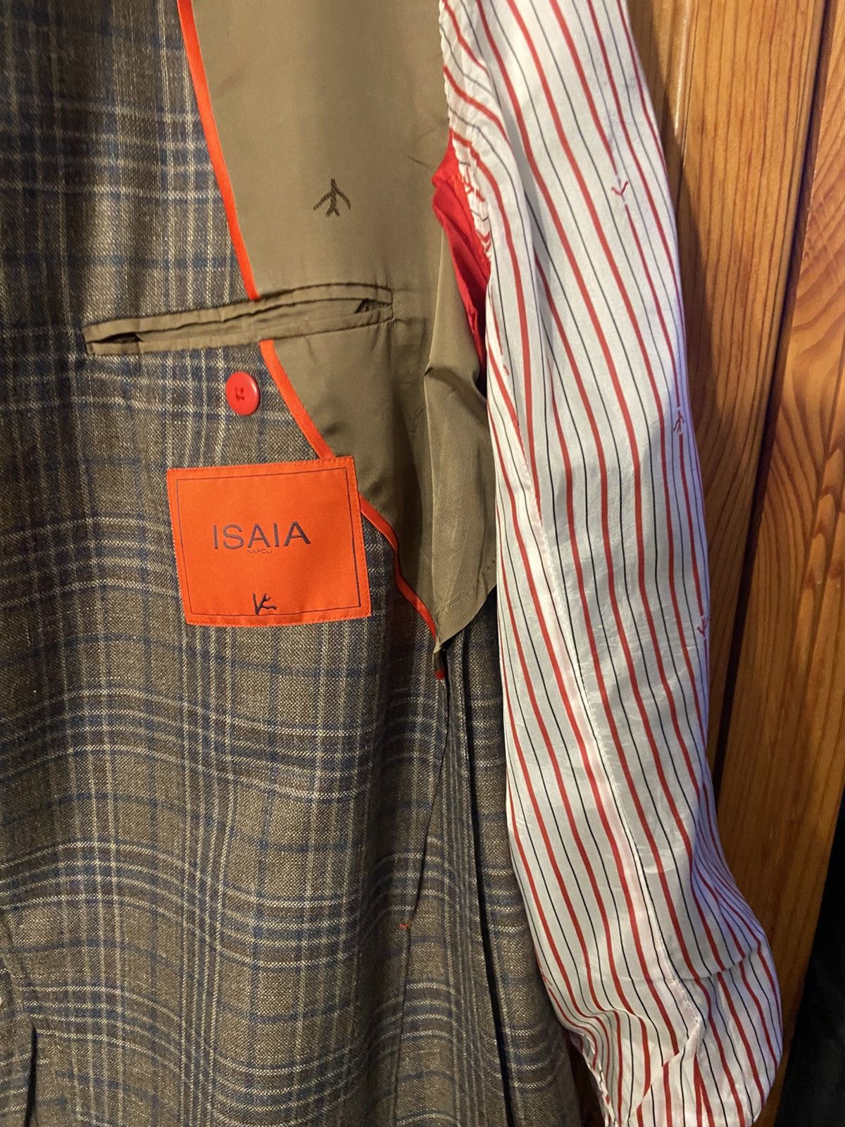 Isaia 3750$ Isaia Napoli Dustin blazer Size 54L - 8 Thumbnail