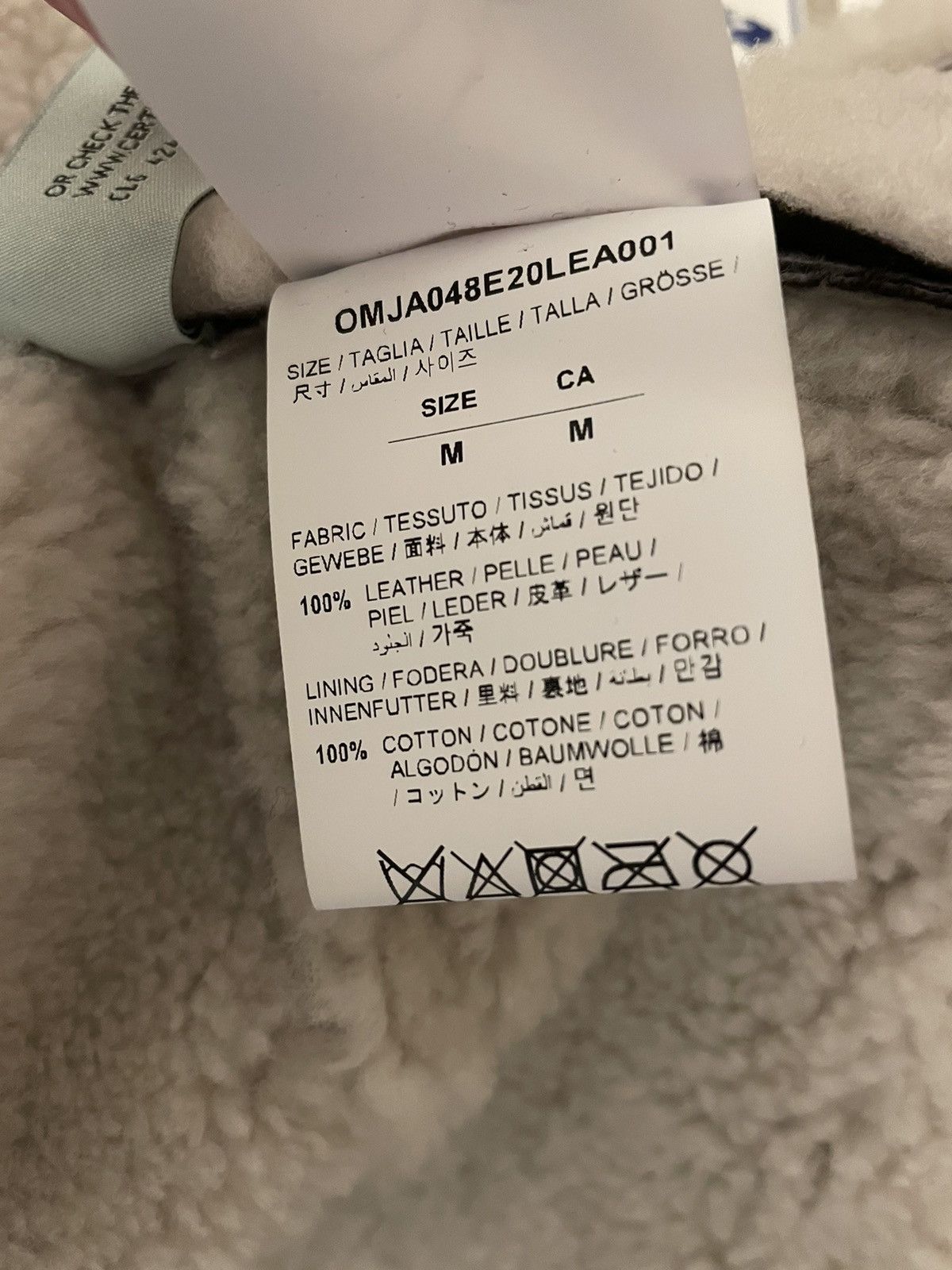 Off-White 🔥Off-White🔥Shearling Leather Jacket Size US M / EU 48-50 / 2 - 15 Thumbnail