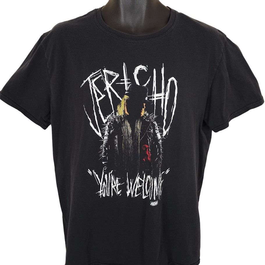Gildan Chris Jericho T Shirt Mens Size Large Black AEW All Elite Size US L / EU 52-54 / 3 - 1 Thumbnail