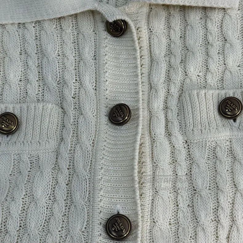 Prada Prada Beige hemp short-sleeved dress Size M / US 6-8 / IT 42-44 - 8 Thumbnail