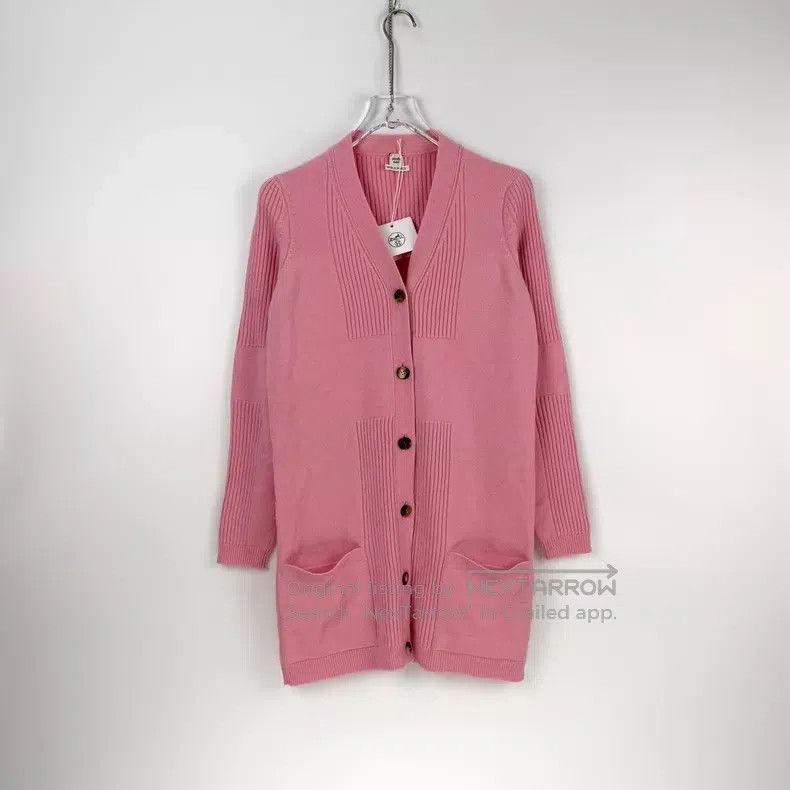 Hermes Hermes Pink Cashmere Long Cardigan Size XS / US 0-2 / IT 36-38 - 3 Thumbnail