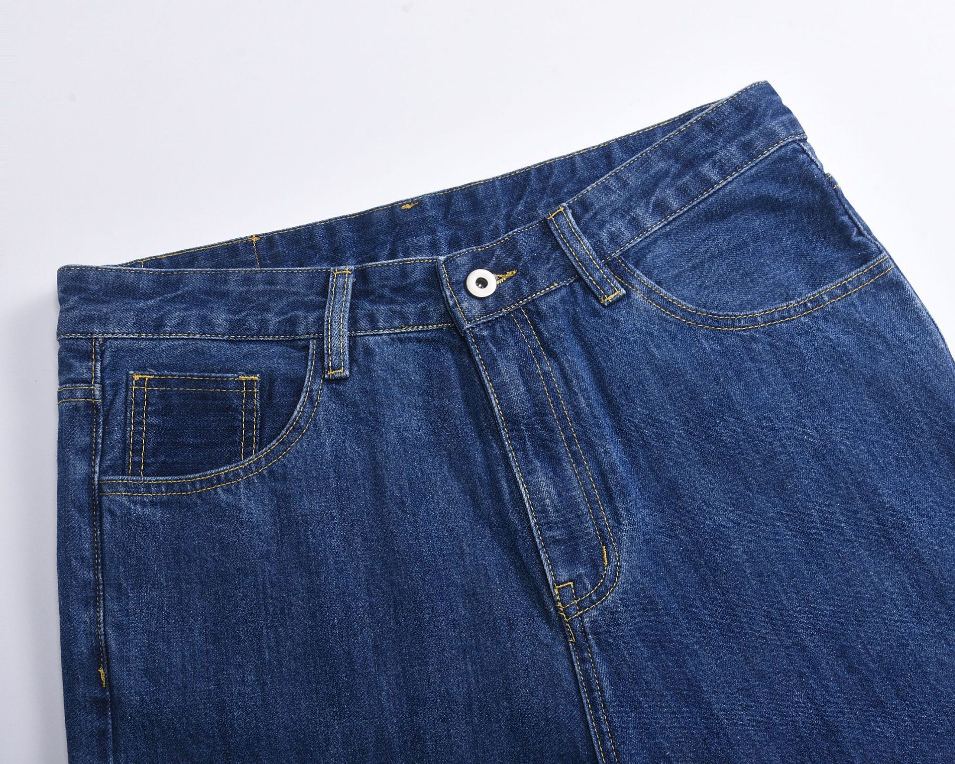 Japanese Brand × Jean High street washed loose wide-leg cargo straight jeans Size US 32 / EU 48 - 3 Thumbnail