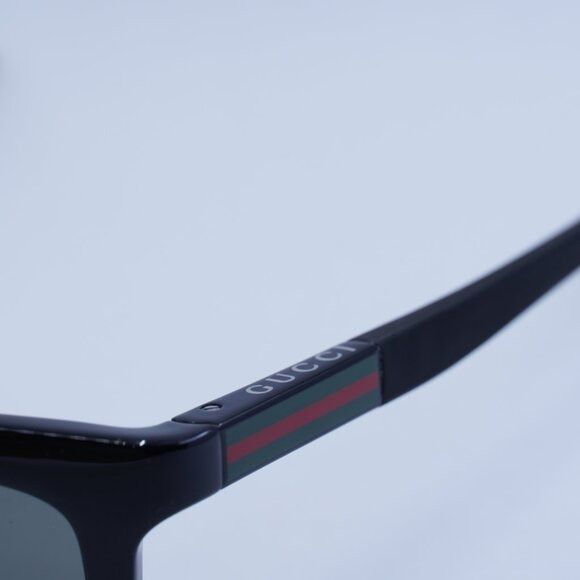 Gucci 🕶️ New Gucci GG1736S 001 Sunglasses - Shiny Solid Black Size ONE SIZE - 6 Thumbnail