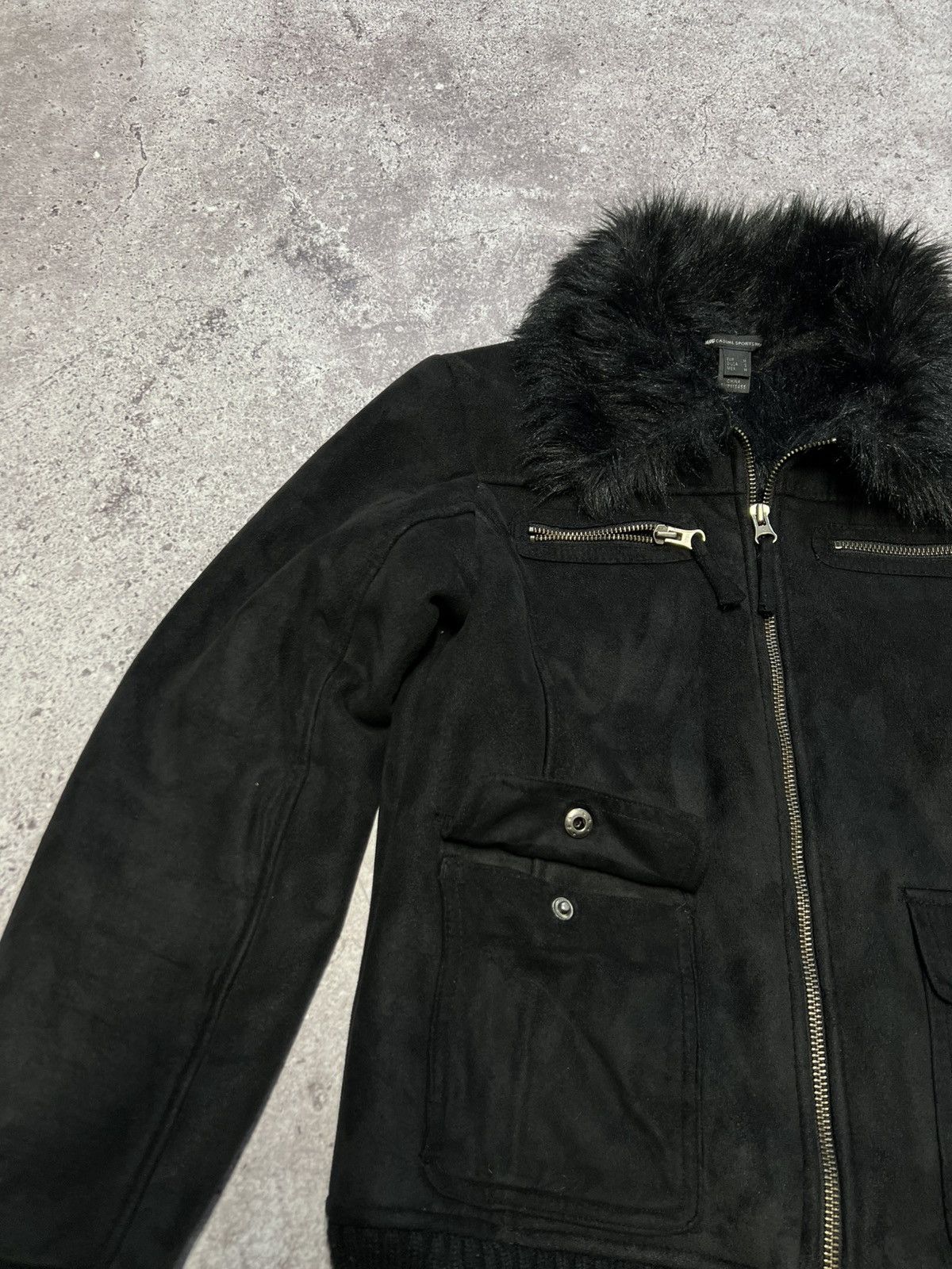 Japanese Brand Vintage Japanese Faux Fur RickOwen's Style Jacket Y2K Size M / US 6-8 / IT 42-44 - 4 Thumbnail