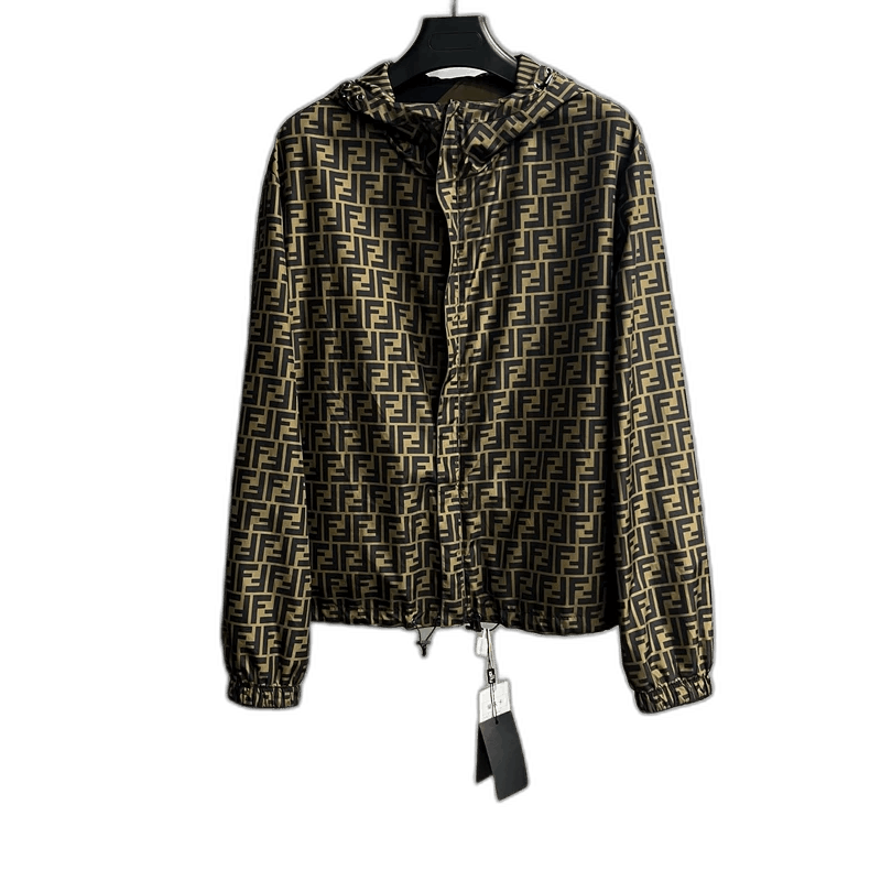 Fendi Fendi Brown Vintage FF Print Zip Jacket Size US L / EU 52-54 / 3 - 1 Thumbnail