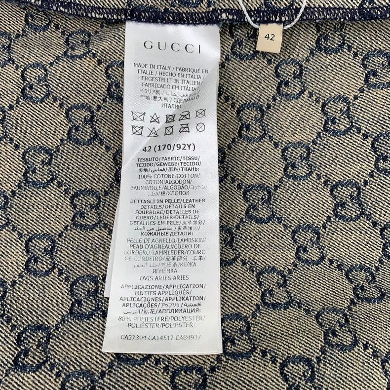 Gucci Gucci Denim Logo Print Dress for Women-2506 Size US 42 / EU 58 - 7 Thumbnail