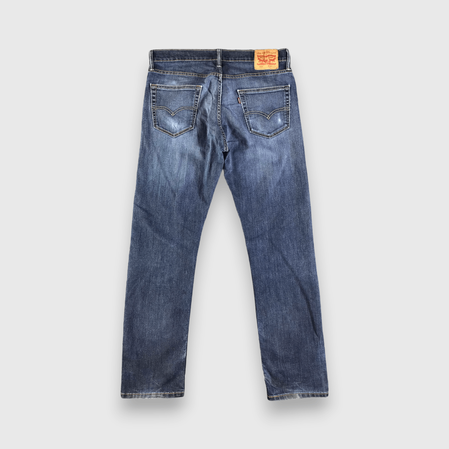 Levi's Vintage Blue Wash Levis 504 Jeans-J3692 Size US 35 - 2 Thumbnail