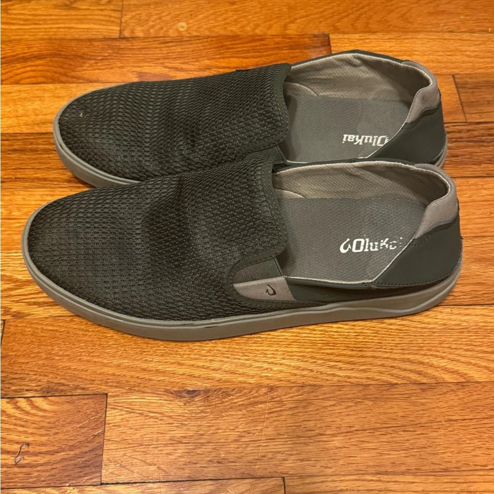 Olukai Olukai Mahana Slip-On Shoes Gray Mens 13 Slippers  display picture 3