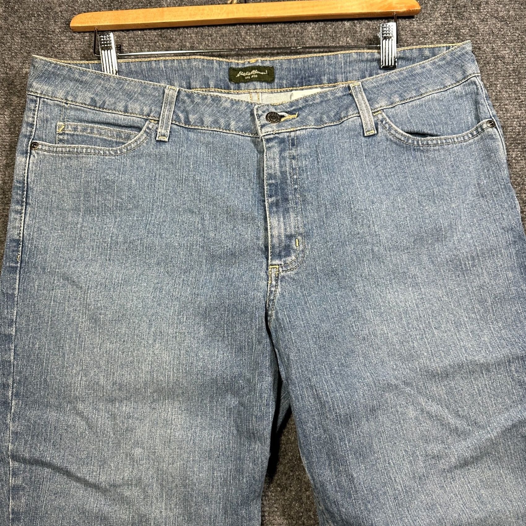Eddie Bauer Eddie Bauer Jeans Womens 16 Cropped Blue Cotton Stretch Pockets Size 38" / US 16 / IT 52 - 3 Thumbnail
