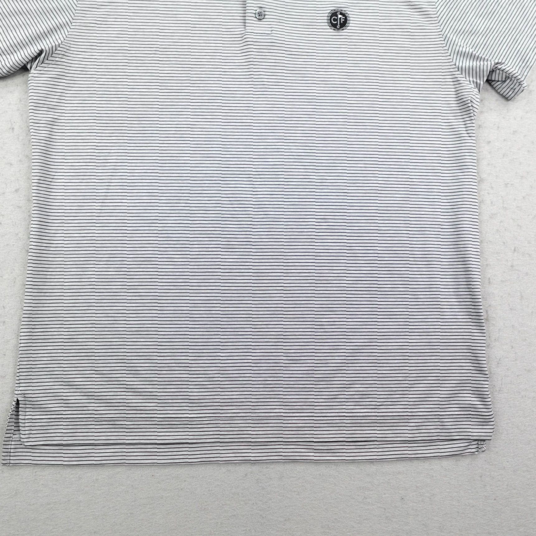 Footjoy FootJoy Polo Shirt Mens XL Gray White Stripes Golf Performance Stretch Flex CF Size US XL / EU 56 / 4 - 4 Thumbnail