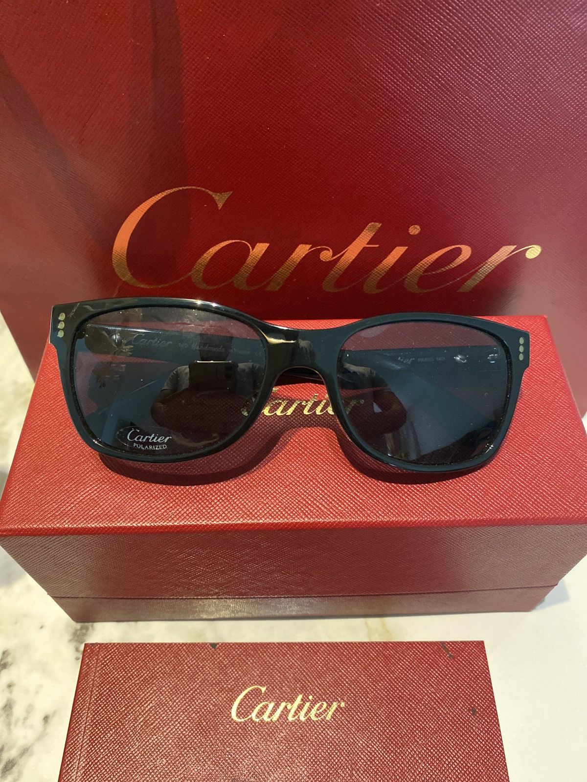 image of Cartier Unisex Sunglasses in Black, Men's